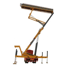 Hydraulic Lifting Platform Crane Truck With Tile Rolling Machine For Workshop Construction